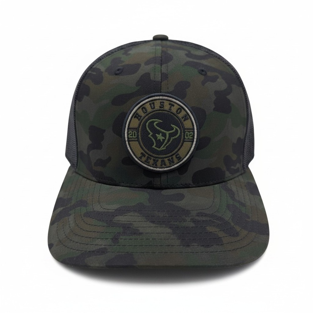 NFL Houston Texans Camo Trucker Hat Adjustable Mesh Back Cap F-MFOWS13WUV-SW